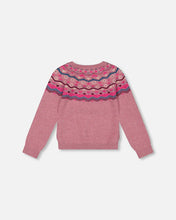 Load image into Gallery viewer, Deux Par Deux Fairisle Sweater - Mauve Shadows