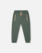 Load image into Gallery viewer, Deux Par Deux Fleece Sweatpants - Forest Green