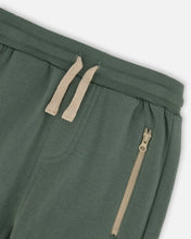 Load image into Gallery viewer, Deux Par Deux Fleece Sweatpants - Forest Green