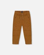 Load image into Gallery viewer, Deux Par Deux Stretch Twill Joggers - Caramel Brown