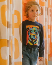 Load image into Gallery viewer, Deux Par Deux Long Sleeve T-Shirt - Navy