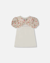 Load image into Gallery viewer, Deux Par Deux Puff Sleeve Top - Off White
