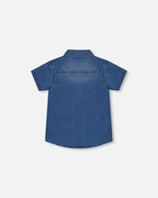Load image into Gallery viewer, Deux Par Deux Button Down Denim Shirt - Dark Blue
