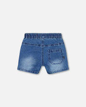 Load image into Gallery viewer, Deux Par Deux Denim Shorts - Dark Blue
