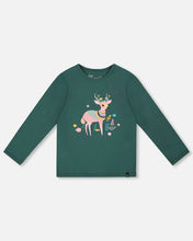 Load image into Gallery viewer, Deux Par Deux Long Sleeve Tee - Jasper Green