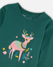 Load image into Gallery viewer, Deux Par Deux Long Sleeve Tee - Jasper Green