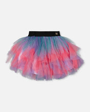 Load image into Gallery viewer, Deux Par Deux Layered Mesh Skirt - Multicolour