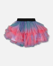 Load image into Gallery viewer, Deux Par Deux Layered Mesh Skirt - Multicolour