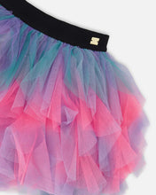 Load image into Gallery viewer, Deux Par Deux Layered Mesh Skirt - Multicolour