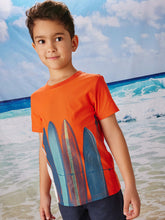 Load image into Gallery viewer, Tea Collection Surfboard Graphic Tee- Sunset