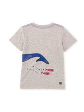 Load image into Gallery viewer, Tea Collection Whale Graphic Tee- Grey
