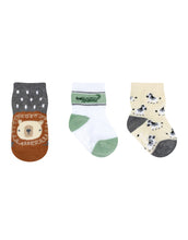 Load image into Gallery viewer, Robeez 3-Pack Baby Socks - On A Safari