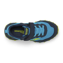 Load image into Gallery viewer, Saucony Peregrine KDZ Sneaker (Velcro) - Navy/Citron