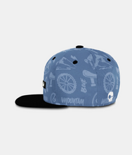 Load image into Gallery viewer, Headster Gnarly Ride Snapback - Blue Fog