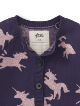 Load image into Gallery viewer, Tea Collection Sparkle Baby Cardigan - Unicorn Frolic