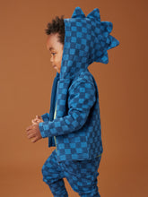 Load image into Gallery viewer, Tea Collection Baby Spike Out Hoodie - Striped Checkerboard