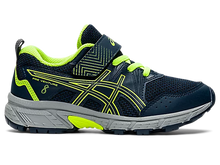 Load image into Gallery viewer, Asics Pre Venture 8 PS (Velcro) - French Blue/Hazard Green
