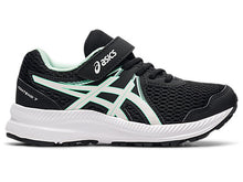 Load image into Gallery viewer, Asics Contend 7 PS (Velcro) - Black/Fresh Ice
