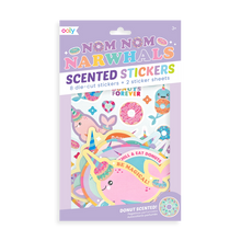 Load image into Gallery viewer, Ooly Nom Nom Narwhal Scented Stickers
