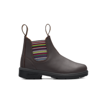 Load image into Gallery viewer, Blundstone 1413 - Brown with Rainbow Striped Elastic