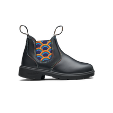 Load image into Gallery viewer, SALE! Blundstone 2254- Black with Rainbow Elastic and Contrast Stitching
