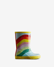 Load image into Gallery viewer, Hunter Kids First Rain Boot - Rainbow Glitter Sky