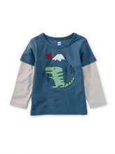 Load image into Gallery viewer, Tea Collection Baby Long Sleeve Graphic Tee - Fuji Dino

