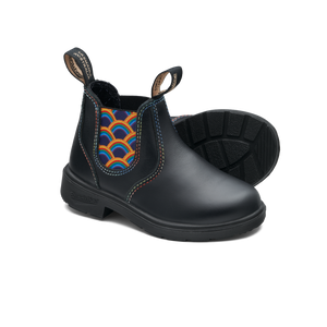 SALE! Blundstone 2254- Black with Rainbow Elastic and Contrast Stitching