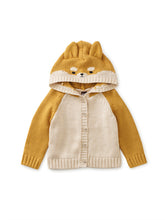 Load image into Gallery viewer, Tea Collection Baby Cardigan- Oatmeal Shiba Inu