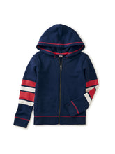 Load image into Gallery viewer, Tea Collection Elbow Stripe Hoodie - Twilight
