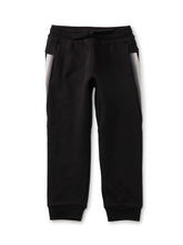 Load image into Gallery viewer, Tea Collection Striped Joggers - Jet Black