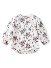 Load image into Gallery viewer, Tea Collection Long Sleeve Button-Up Tunic - Square Floral