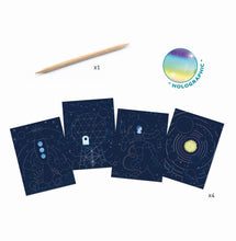 Load image into Gallery viewer, Djeco Cosmic Mission Scratch Cards