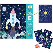 Load image into Gallery viewer, Djeco Cosmic Mission Scratch Cards