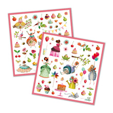 Load image into Gallery viewer, Djeco Princess Tea Party Sticker Pack