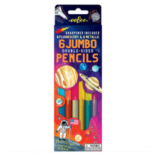 Load image into Gallery viewer, Eeboo Solar System 6 Jumbo Pencil Crayons
