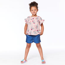 Load image into Gallery viewer, Deux Par Deux- Fleurs Ruffle Sleeve Blouse