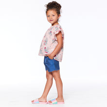 Load image into Gallery viewer, Deux Par Deux- Fleurs Ruffle Sleeve Blouse