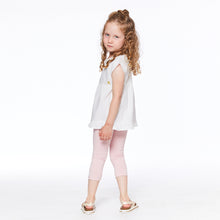 Load image into Gallery viewer, Deux Par Deux- Capri Pink and Silver Leggings