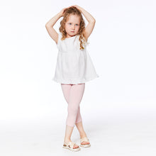 Load image into Gallery viewer, Deux Par Deux- Capri Pink and Silver Leggings