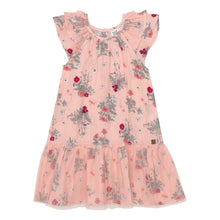 Load image into Gallery viewer, Deux Par Deux- Fleurs Ruffle Sleeve Dress with Tulle Skirt