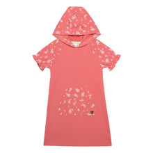 Load image into Gallery viewer, Deux Par Deux- Tea Rose Raglan Short Sleeve Hooded Dress