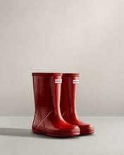 Load image into Gallery viewer, Hunter Kids First Gloss Rain Boot - Military Red
