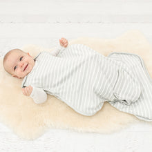 Load image into Gallery viewer, Woolino 4 Season Sleep Bag (Grey Stripes)