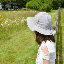 Load image into Gallery viewer, Jan & Jul Cotton Floppy Sun Hat (Grey Herringbone)