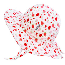 Load image into Gallery viewer, Jan &amp; Jul Cotton Floppy Sun Hat (Strawberries)
