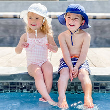 Load image into Gallery viewer, Jan & Jul Cotton Floppy Sun Hat (White Eyelet)