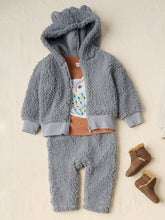 Load image into Gallery viewer, Tea Collection Bear Ears Sherpa Baby Sweater