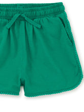 Load image into Gallery viewer, Tea Collection Pom Pom Gym Shorts - Viridis
