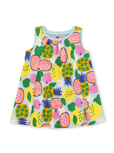 Tea Collection Trapeze Baby Dress - Tropical Fruits